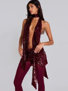 Deep V Sequin Hot Girl Dress