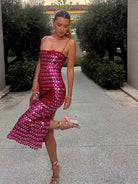 Long Sequin Slip Gown