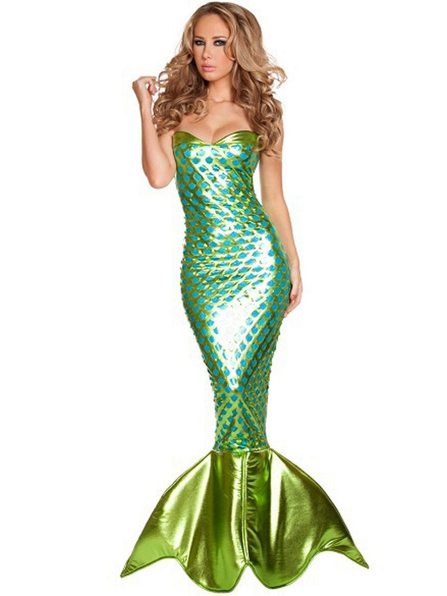 Kids' Reflective Mermaid Dress-Up Costume - Perfect for Parties & Playtime