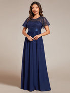 Sparkling Sequin Patchwork Elegant Evening Gown