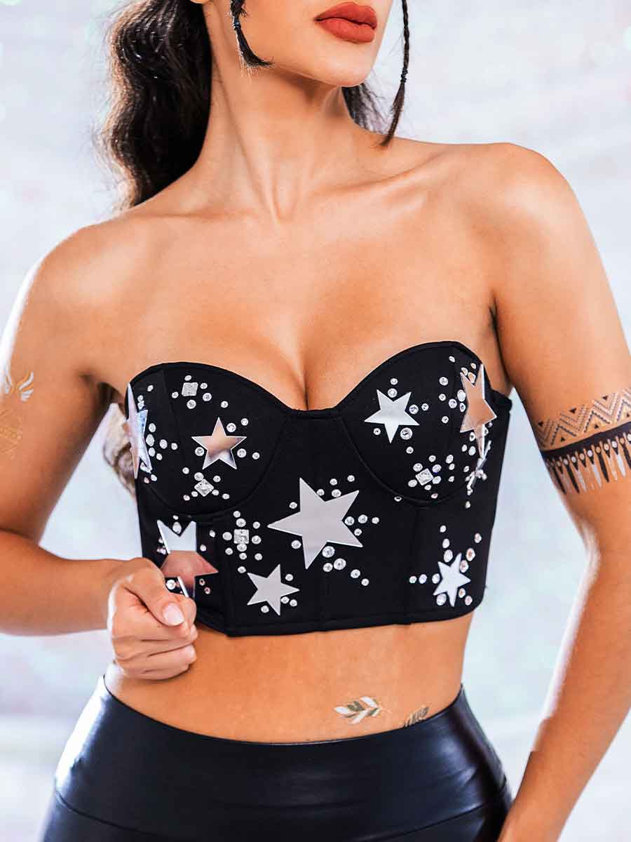 sparkle bra top