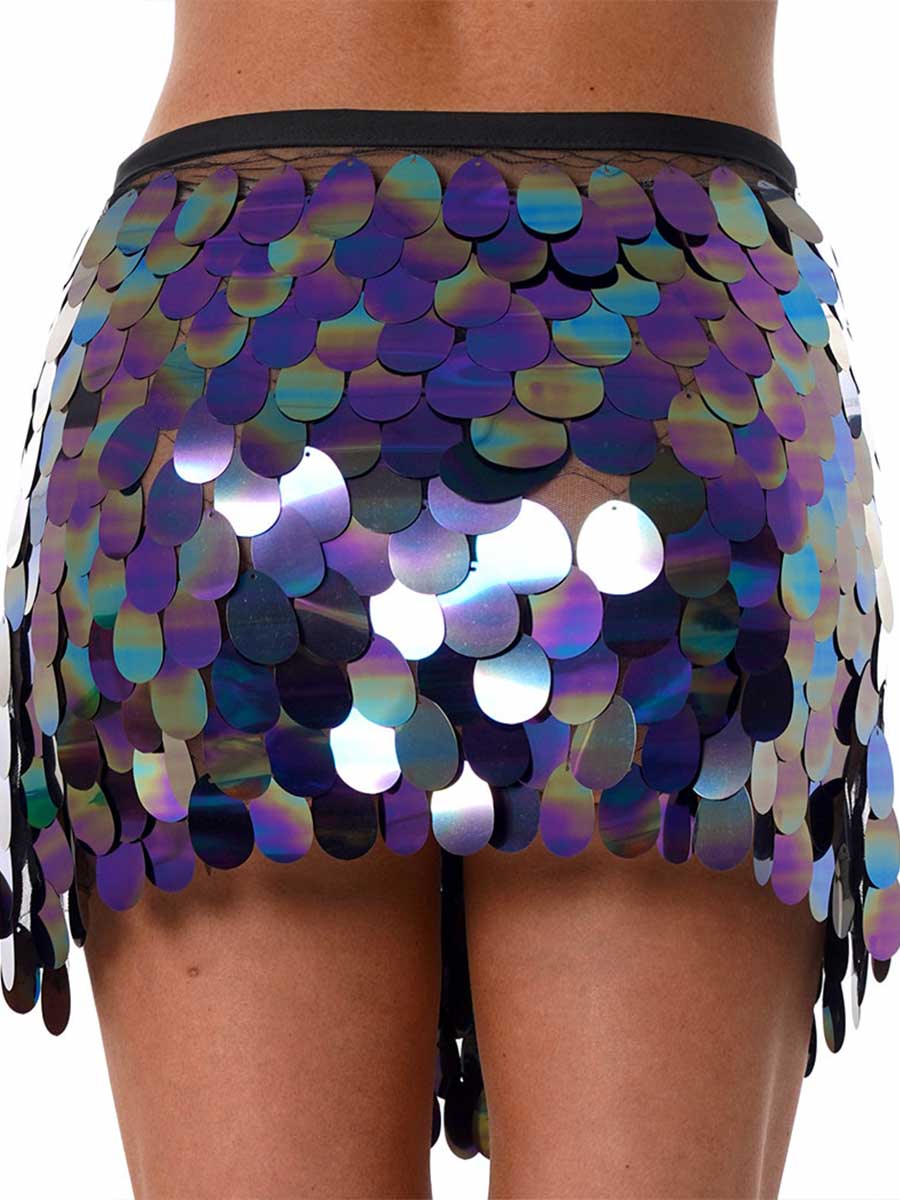 Black Bodycon sequin skirt