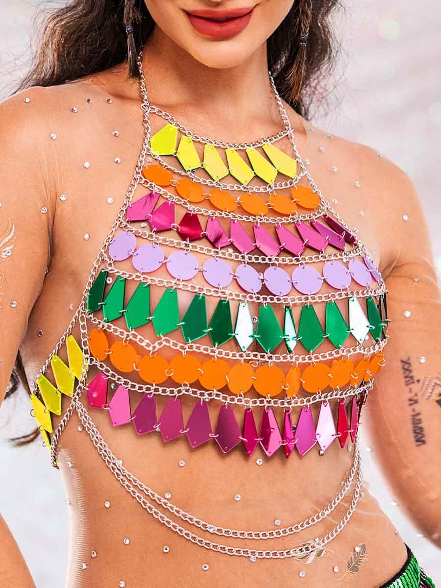 Metallic Rainbow Top