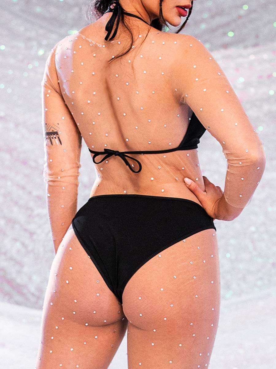 crystal jumpsuit nudes