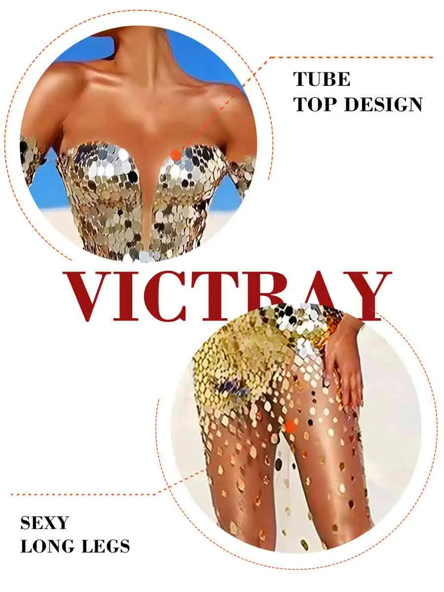 Sparkly Sequin Sheer Dress