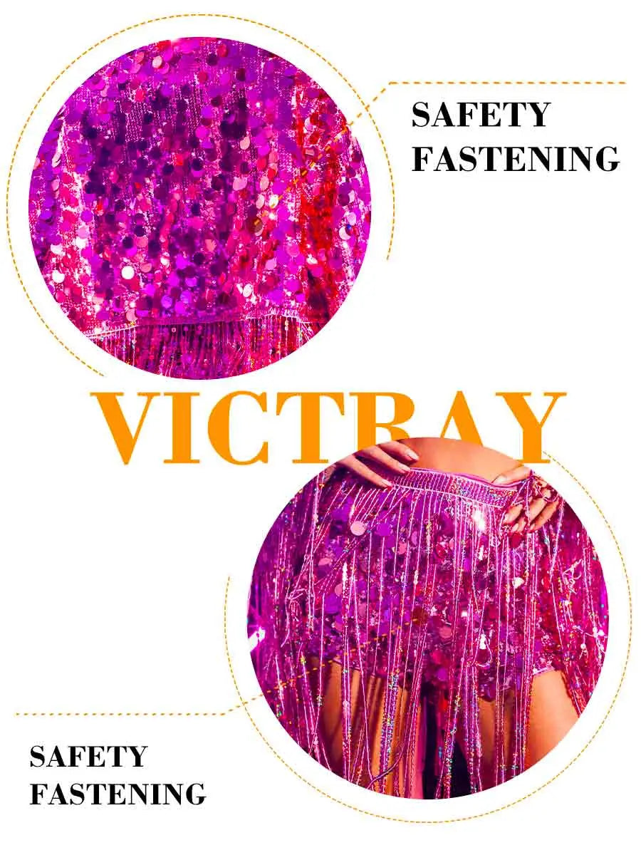 Pink Sequin Fringe Jacket Outfit